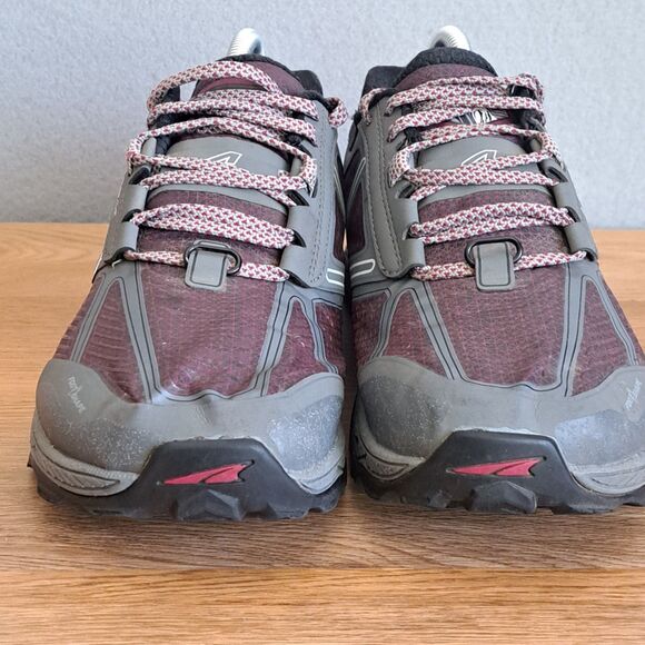 Altra Women’s 8 Lone Peak 4 Trail Running Shoes Gray Purple Hiking Sneakers - Picture 2 of 12